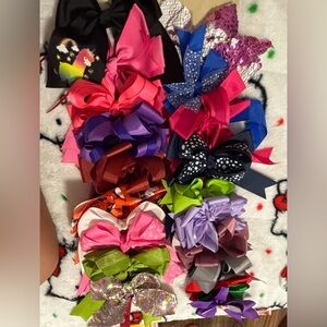 Colorful Kids Hair Bow Set